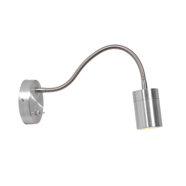 Mexlite Upround wandlamp – GU10 – Staal