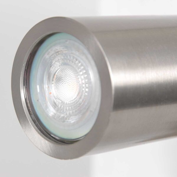 Staalkleurige wandlamp verstelbaar met draadloze telefoonlader Mexlite Upround - Image 9
