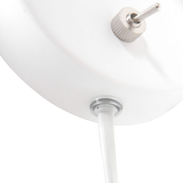 Metalen witte wandlamp flexibele arm Mexlite Upround - Image 9