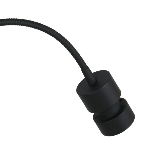Trendy wandlamp zwart USB-aansluiting Mexlite Upround - Image 4