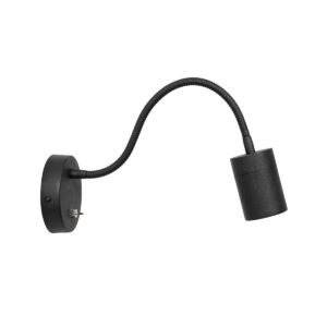 Mexlite Upround wandlamp – GU10 – Zwart