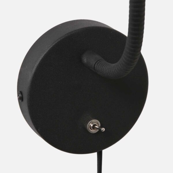Compacte ronde wendbare wandlamp zwart Mexlite Upround - Image 5