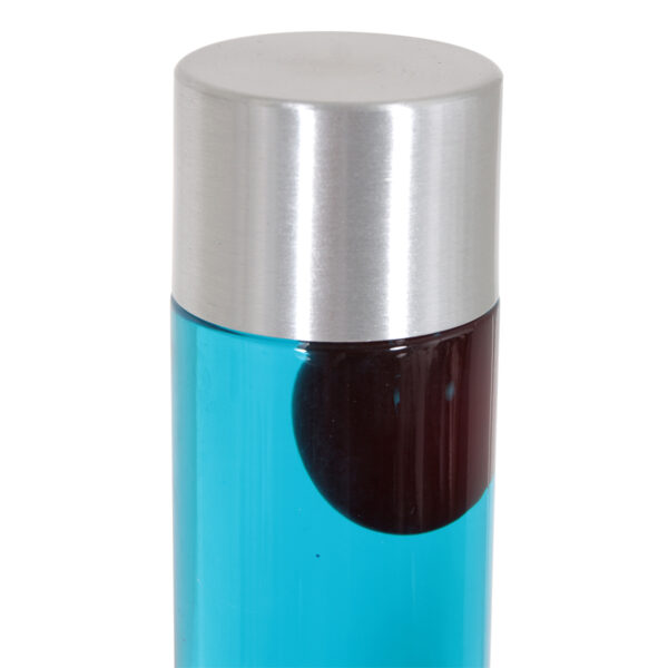 Stalen lavalamp met rode lava Mexlite Volcan - Image 2