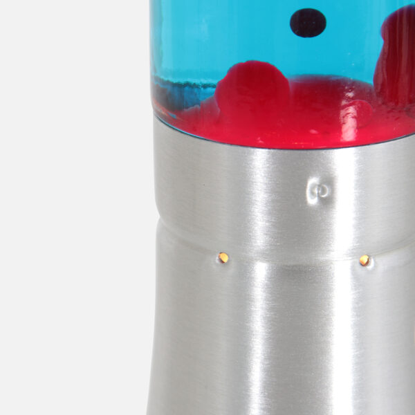 Stalen lavalamp met rode lava Mexlite Volcan - Image 9