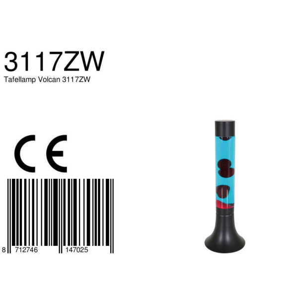 Trendy lava tafellamp zwart/kleurig Mexlite Volcan - Image 7