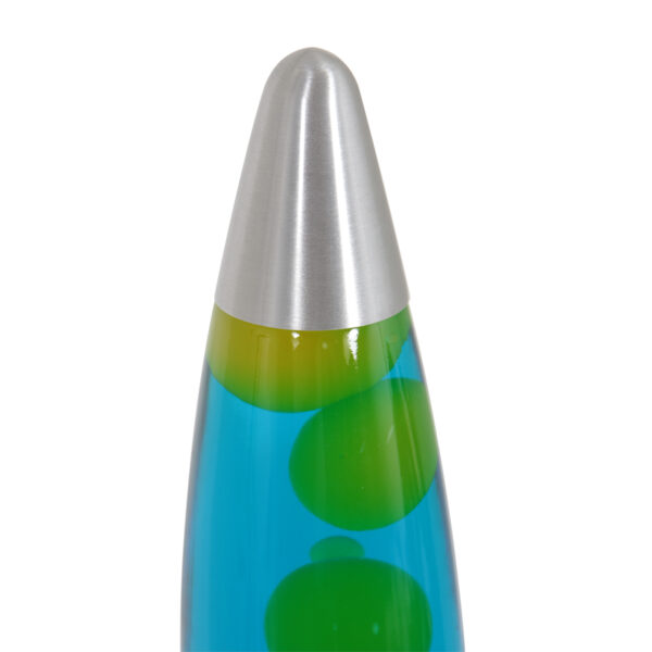 Retro staal tafellamp kleurige lava Mexlite Volcan - Image 3