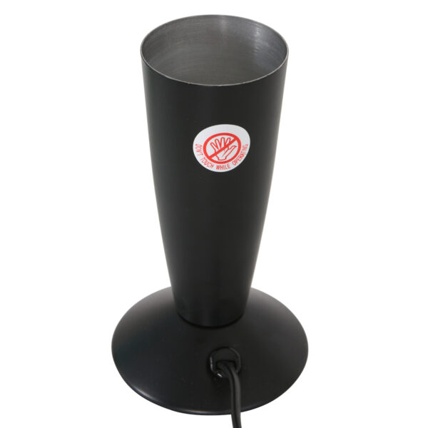 Zwarte lavalamp met gele lava Mexlite Volcan - Image 2