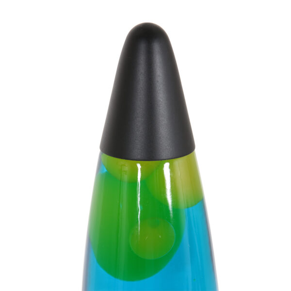 Zwarte lavalamp met gele lava Mexlite Volcan - Image 3
