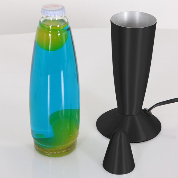 Zwarte lavalamp met gele lava Mexlite Volcan - Image 4