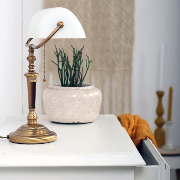 Steinhauer Ancilla bankierslamp - notarislamp - klassiek - 39 cm hoog - kantelbaar - met trekkoord - Image 2