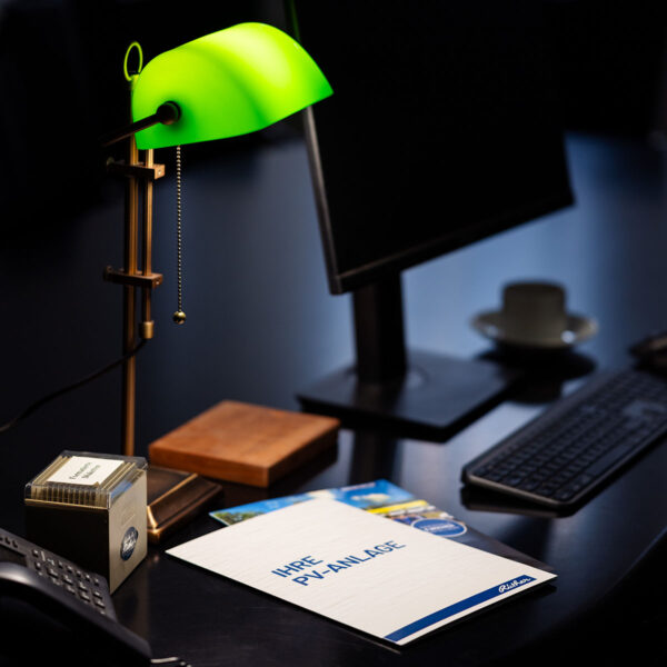 Steinhauer Ancilla bankierslamp - notarislamp - klassiek - 57 cm hoog - met trekkoord - brons - Image 2