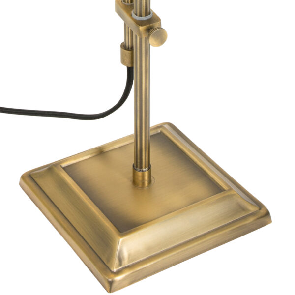 Steinhauer Ancilla notarislamp - 57 cm hoog - in hoogte verstelbaar - kantelbaar - E27 - brons - Image 9