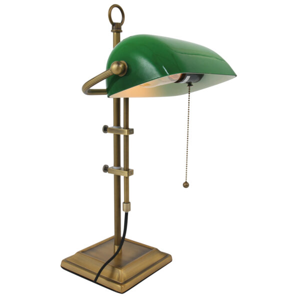 Steinhauer Ancilla bankierslamp - notarislamp - klassiek - 57 cm hoog - met trekkoord - brons - Image 9