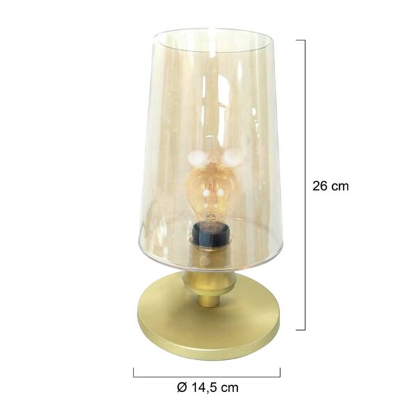 Steinhauer Ancilla tafellamp – E27 (grote fitting) – Messing - Image 2