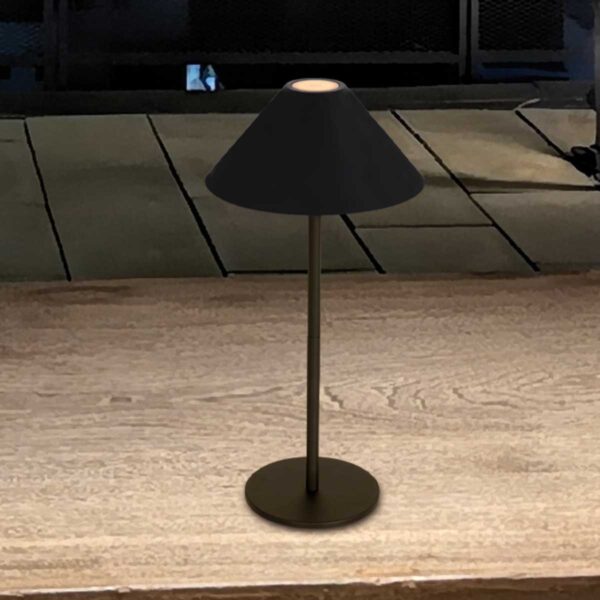 Steinhauer Ancilla tafellamp - voor buiten - dimbaar - 30 cm hoog- zwart - Image 2