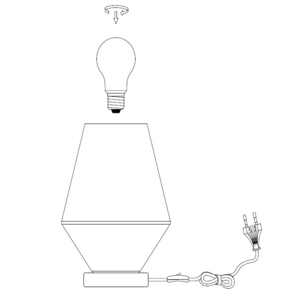 Steinhauer Ancilla tafellamp - rookglas - E25 - Ø17 cm - 24 cm hoog - zwart - Image 9