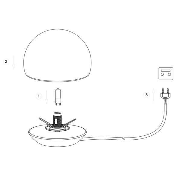 Steinhauer Ancilla tafellamp - 16,5 cm hoog - ingebouwd LED - touchdimmer - staal - Image 9