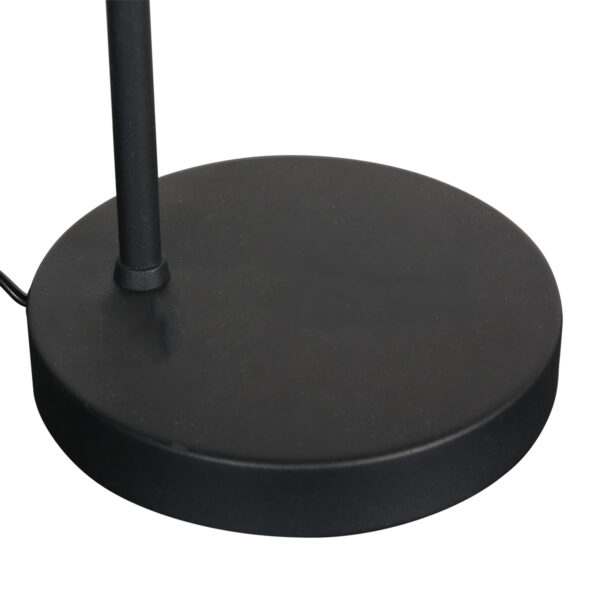 Zwarte tafellamp ronde bamboe kap Mexlite Bambus - Image 11