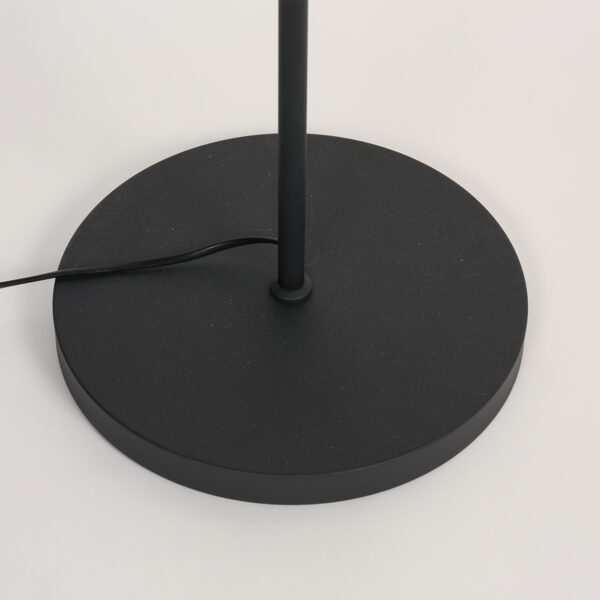 Tweelichts vloerlamp zwart kappen bamboe Mexlite Bambus - Image 13
