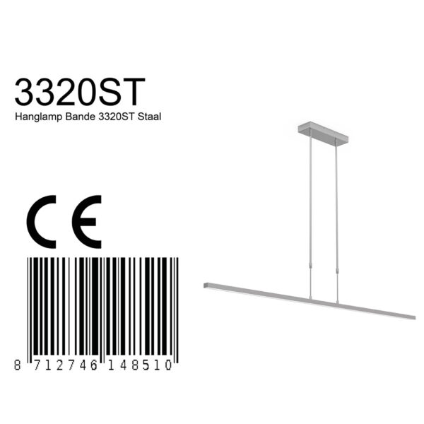 Steinhauer Bande hanglamp – Ingebouwd (LED) – zwart - Image 3
