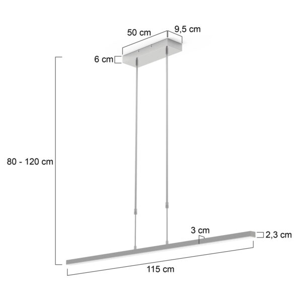 Steinhauer Bande hanglamp – Ingebouwd (LED) – crème - Image 4