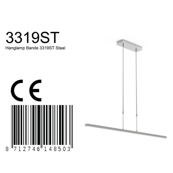 Steinhauer Bande hanglamp – Ingebouwd (LED) – crème - Image 5