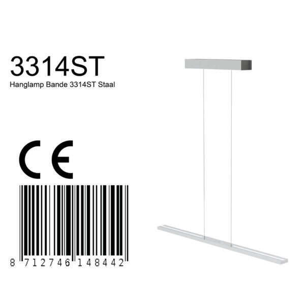 Steinhauer Bande hanglamp – Ingebouwd (LED) – staal - Image 8