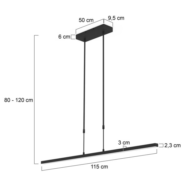 Steinhauer Bande hanglamp – Ingebouwd (LED) – wit - Image 5