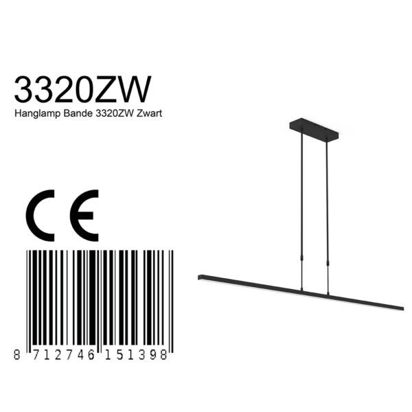 Steinhauer Bande hanglamp – Ingebouwd (LED) – zwart - Afbeelding 7