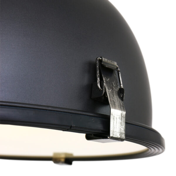 Steinhauer Bikkel hanglamp - ø32 cm - in hoogte verstelbaar - E27 - zwart met staal - Image 2
