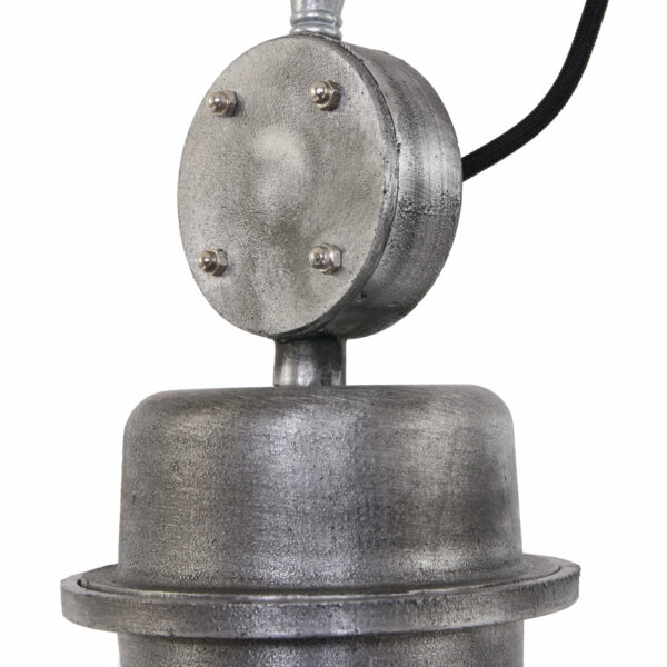 Steinhauer Bikkel industriële hanglamp - Ø42 cm - met glasplaat onderzijde - verweerd bruin - Image 4