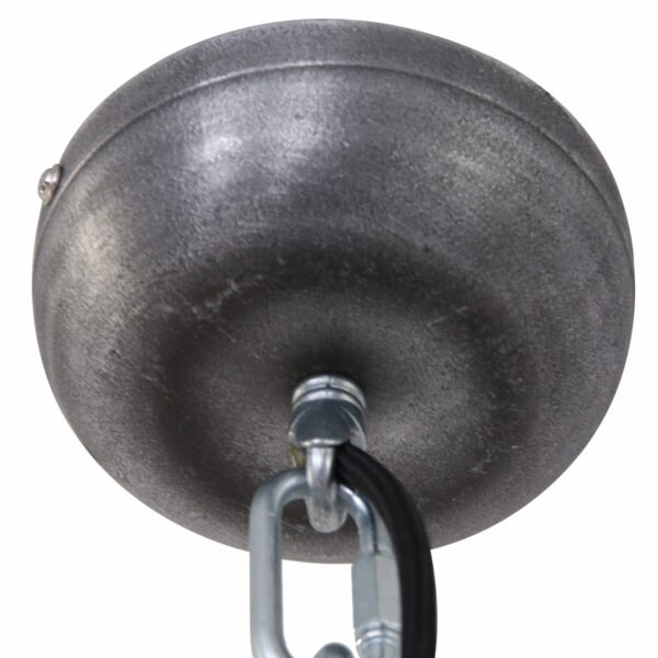 Steinhauer Bikkel industriële hanglamp - Ø42 cm - met glasplaat onderzijde - verweerd bruin - Image 10