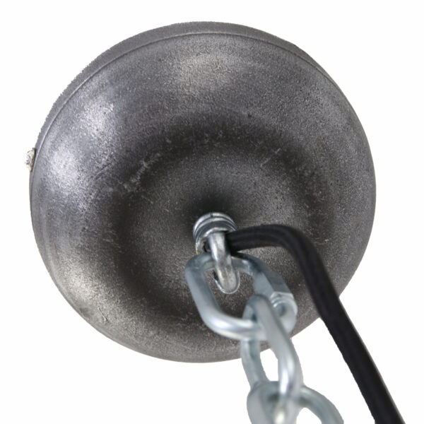Steinhauer Bikkel industriële hanglamp - Ø42 cm - met glasplaat onderzijde - verweerd grijs - Image 11