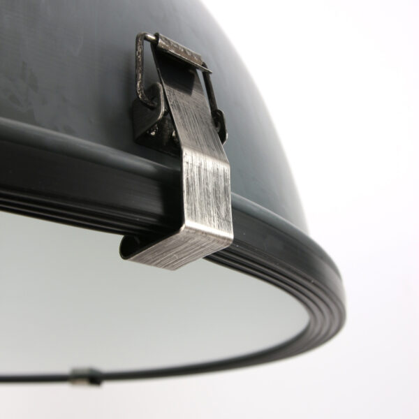 Steinhauer Bikkel industriële hanglamp - Ø42 cm - met glasplaat onderzijde - verweerd grijs - Image 6