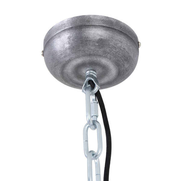 Steinhauer Bikkel industriële hanglamp - Ø42 cm - met glasplaat onderzijde - donkerblauw - Image 5