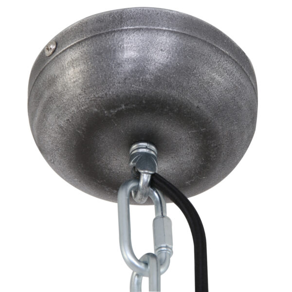 Steinhauer Bikkel fabriekslamp - glasplaat - Ø42 cm - robuuste details - zwart - Image 10