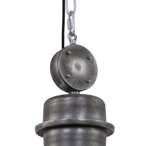 Steinhauer Bikkel XXL hanglamp - industrieel - ø52 cm - met glasplaat - bestempeld bruin - Image 5