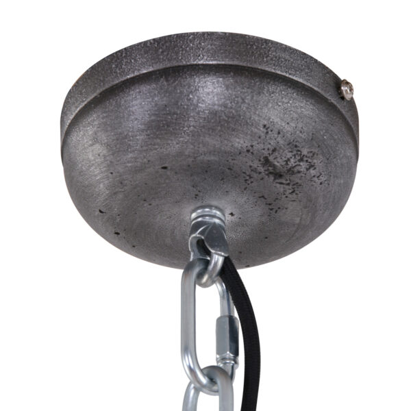 Steinhauer Bikkel XXL hanglamp - industrieel - ø52 cm - met glasplaat - betongrijs - Image 4