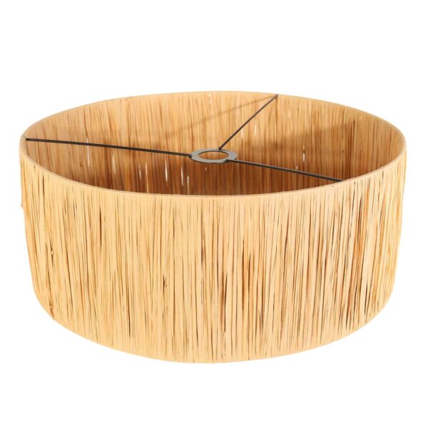 Rustieke ronde rotan vloerlamp zwart Steinhauer Bois - Image 4