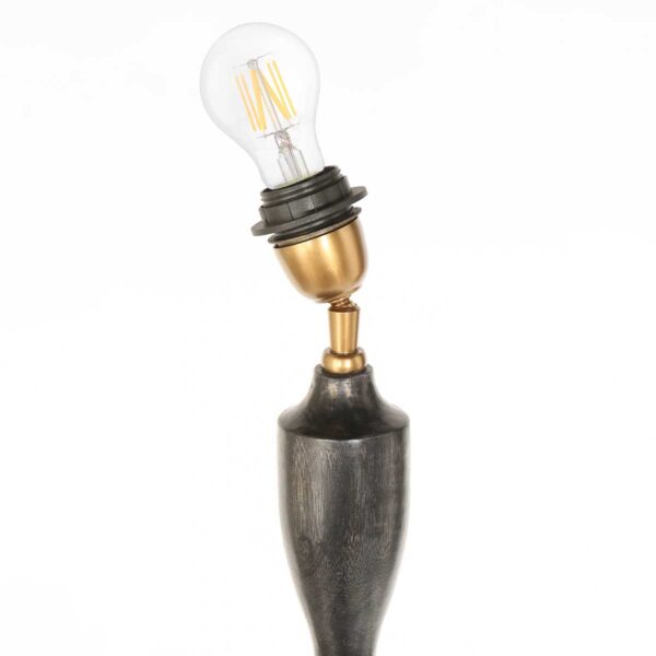 Klassieke zilver zwarte vloerlamp Steinhauer Bois - Image 9