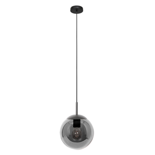 Steinhauer Bollique hanglamp – In hoogte verstelbaar – E27 (grote fitting) – smokeglas en zwart - Image 8