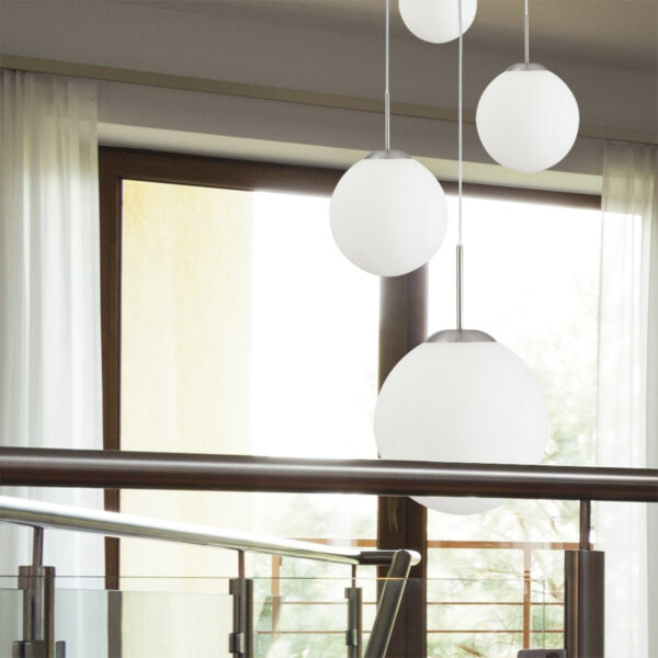 Steinhauer Bollique hanglamp | vijflichts | 63 cm breed | 5x E27 | staal - Image 3