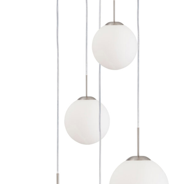 Steinhauer Bollique hanglamp | vijflichts | 63 cm breed | 5x E27 | staal - Image 5