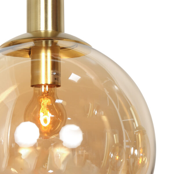 Steinhauer Bollique hanglamp – In hoogte verstelbaar – E27 + GU10 – messing en zwart - Image 11