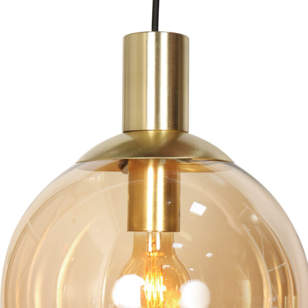 Steinhauer Bollique hanglamp – In hoogte verstelbaar – E27 + GU10 – messing en zwart - Image 9