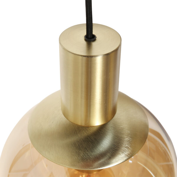 Steinhauer Bollique hanglamp – In hoogte verstelbaar – E27 + GU10 – messing en zwart - Image 10