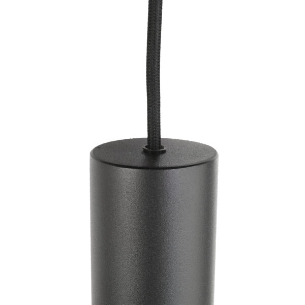 Steinhauer Bollique hanglamp – In hoogte verstelbaar – E27 + GU10 – smokeglas en zwart - Image 9