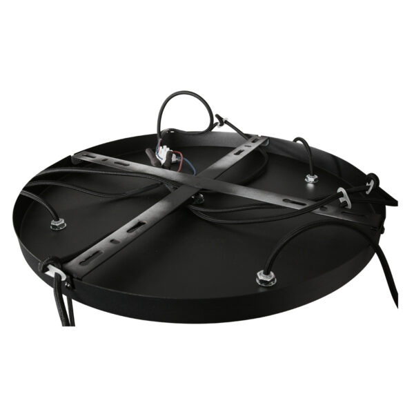 Steinhauer Bollique hanglamp – ø 60 cm – In hoogte verstelbaar – E27 (grote fitting) – amberkleurig en messing en zwart - Image 14