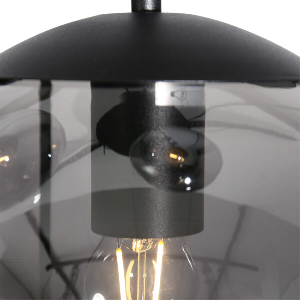Steinhauer Bollique Videlamp -  5 lichts - rook glas - 5 bollen - zwart - Image 6