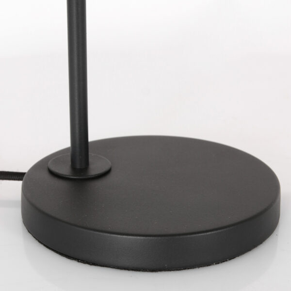 Steinhauer Bollique tafellamp - rookglas - E27 - 51 cm hoog - zwart - Image 3
